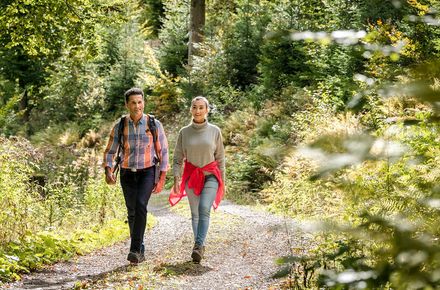 [Translate to english:] Wandern im Baiersbronner Wanderhimmel nahe Luxushotel im Schwarzwald