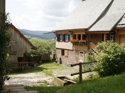 Einblick in den Innenhof des Morlokhofs