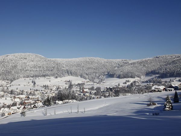 Aufnahme einer schneebedeckten Landschaft