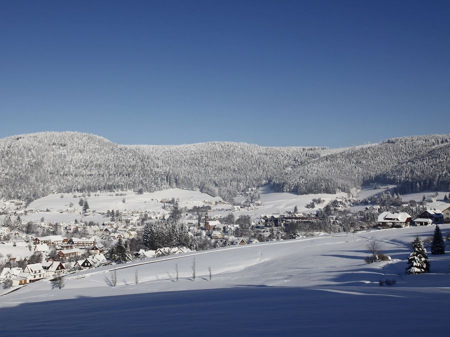 Aufnahme einer schneebedeckten Landschaft