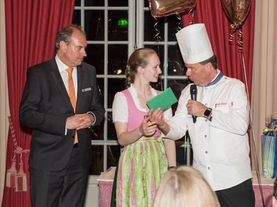 Foto von Ilona Maier bei der Ehrung der Stadtmeisterschaften der Köche und Restaurantfachleute